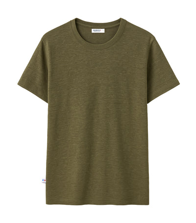 T-shirt Homme en Lin Kaki - Intemporel
