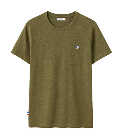 T-shirt Homme en Lin Kaki - L'Iconique