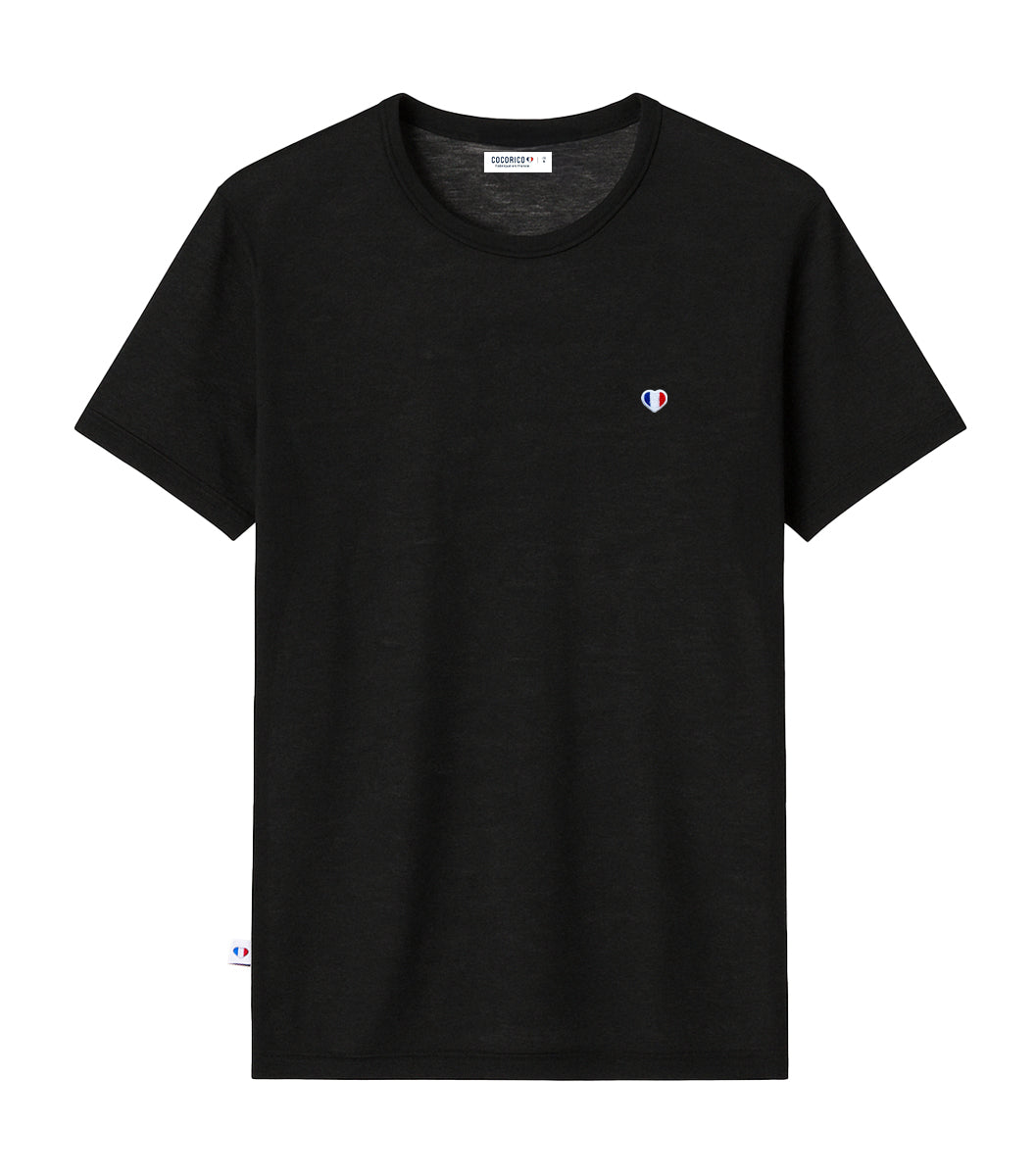 T-shirt Homme en Lin Noir - Iconique