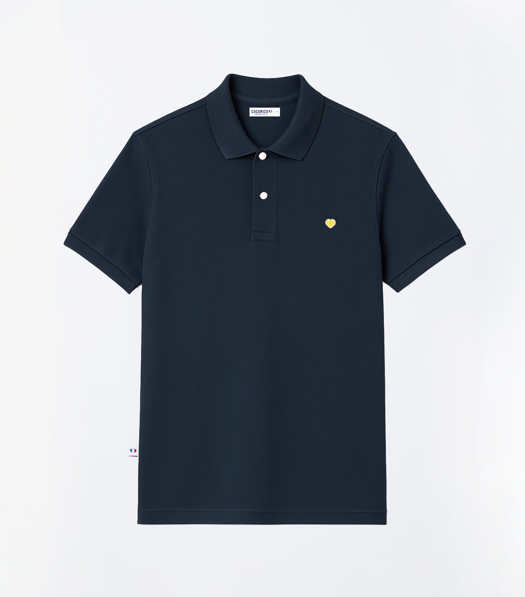 Polo Homme Marine - Le Coeur (jaune)