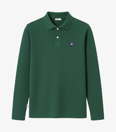 Polo Homme Manches Longues Sapin - Blason