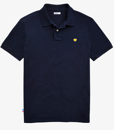 Polo Homme Marine - Le Coeur (jaune)