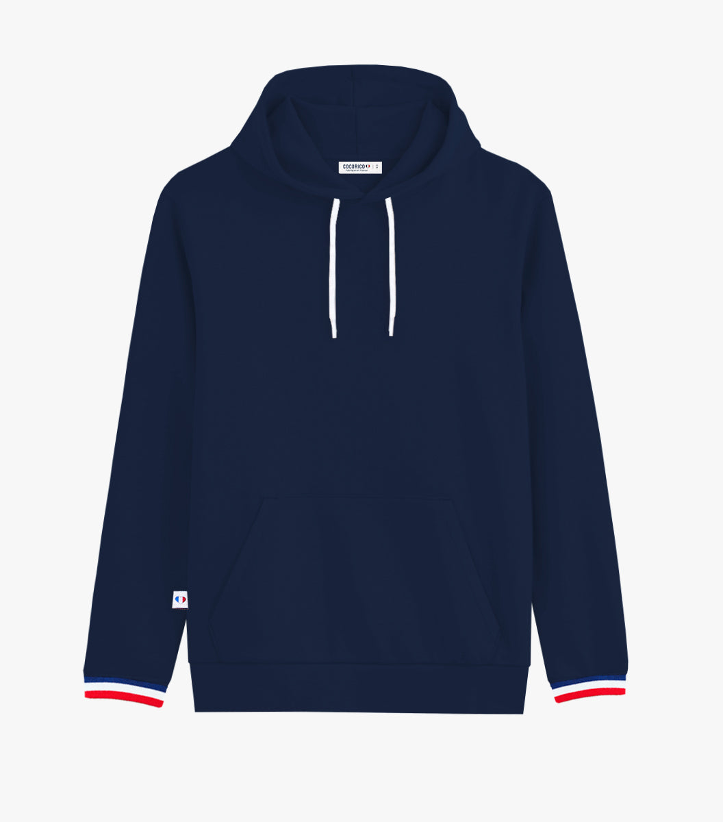 Sweat à capuche Femme Supporter Marine - Intemporel