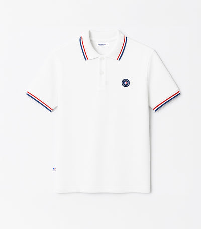 Polo Homme Supporter Blanc - Blason