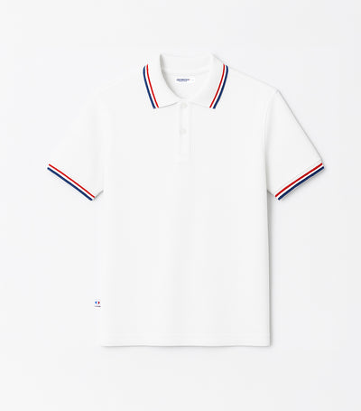 Polo Homme Supporter Blanc - Intemporel