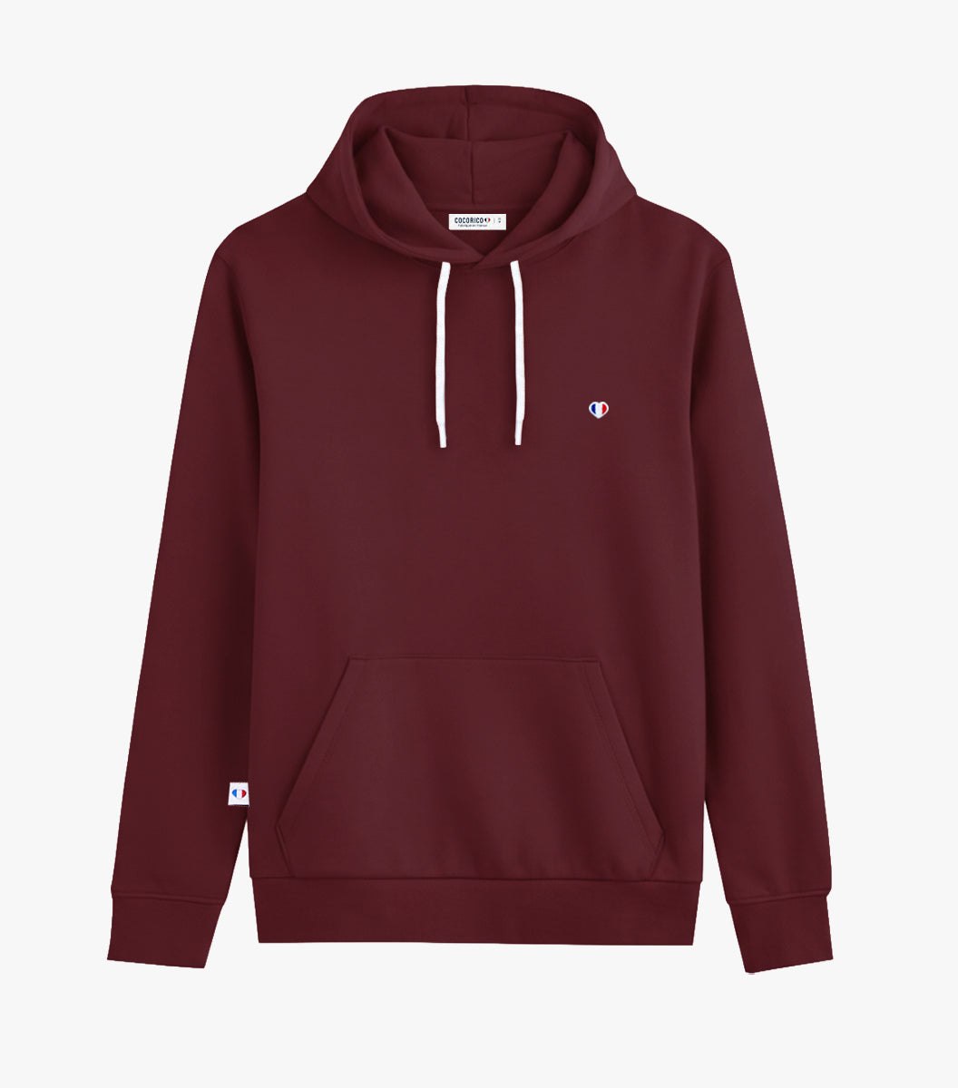 Sweat à capuche Femme Bordeaux - Iconique