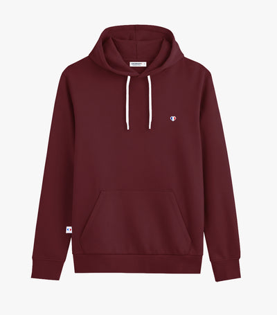Sweat à capuche Femme Bordeaux - Iconique