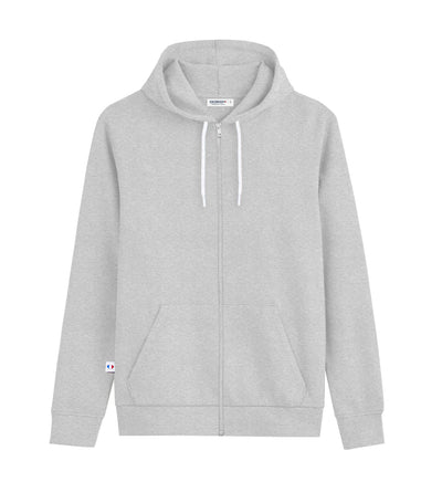 Sweat zippé Femme Gris - Intemporel