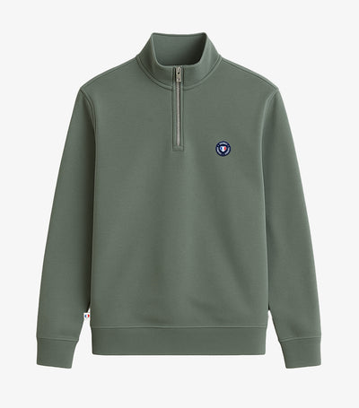 Sweat Camionneur Homme Sauge - Blason