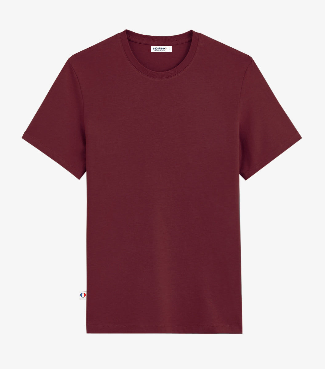 T-shirt Homme Bordeaux - Intemporel