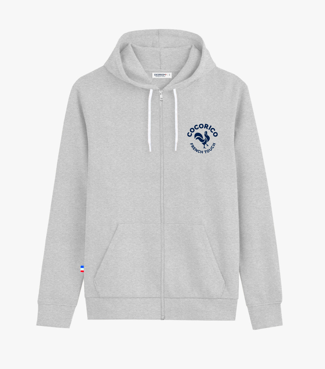 Sweat zippé Femme Gris - Coq Français