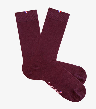 Chaussettes Homme Bordeaux