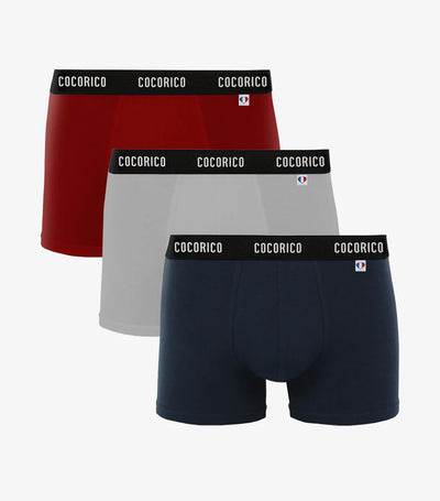 Boxer Homme Signature x3 - Pack Tricolore