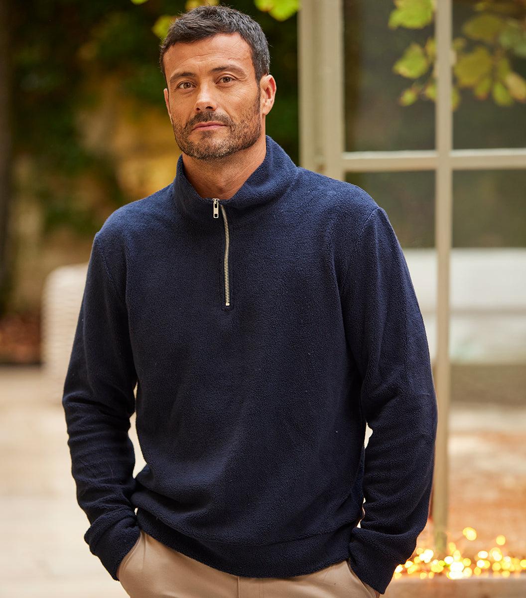 Polaire Camionneur Homme Marine