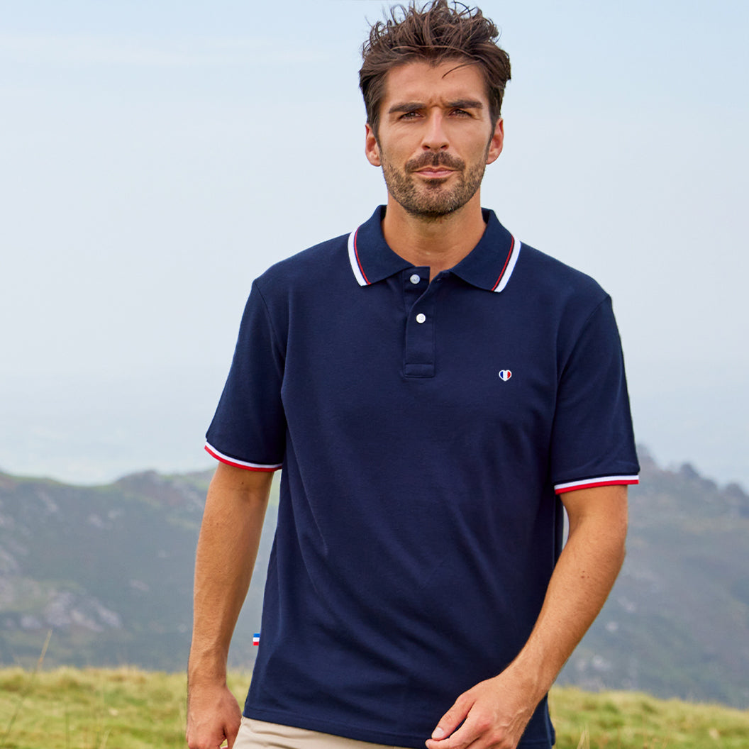 Polo Homme Supporter Marine - Iconique