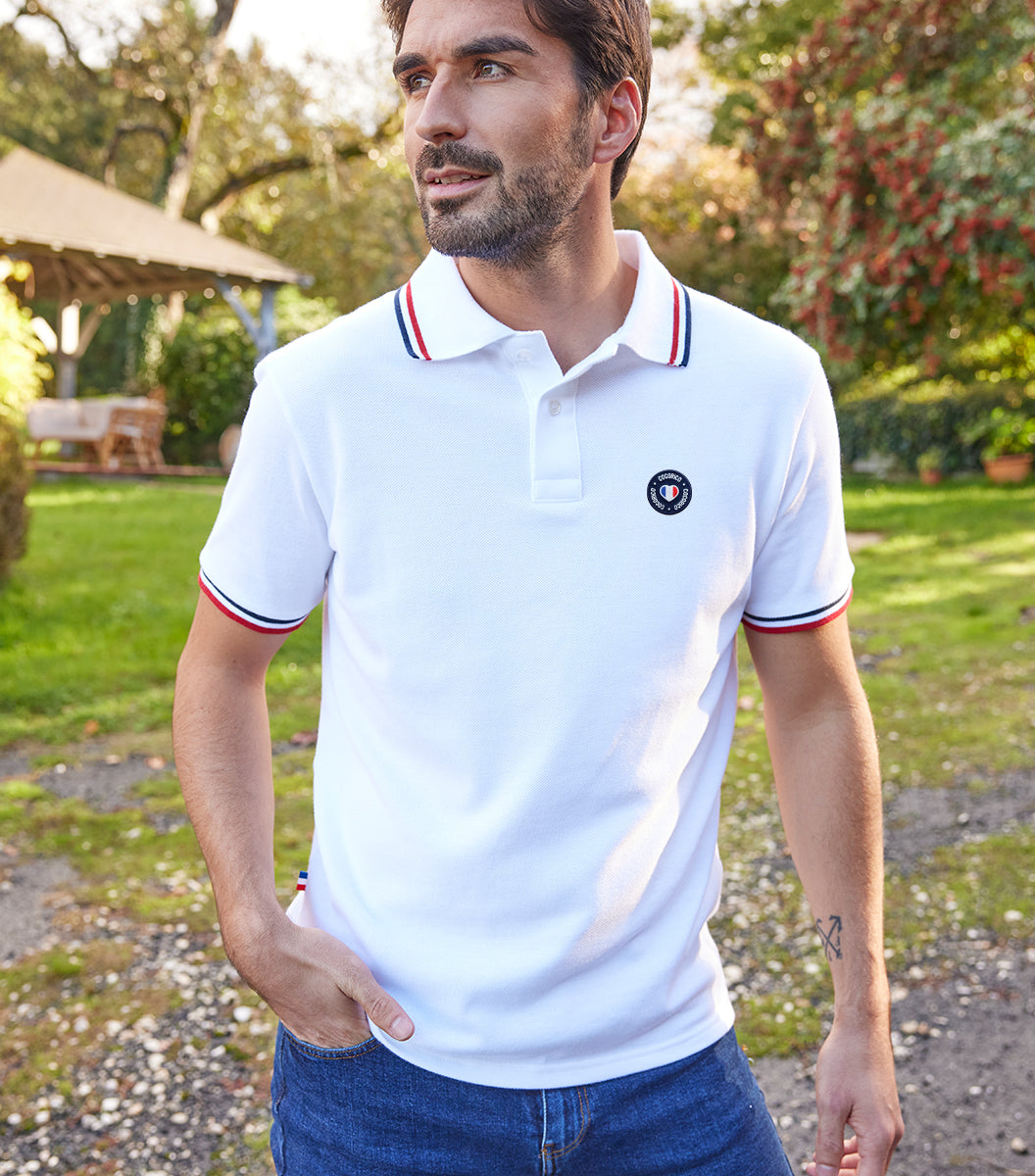 Polo Homme Supporter Blanc - Le Blason