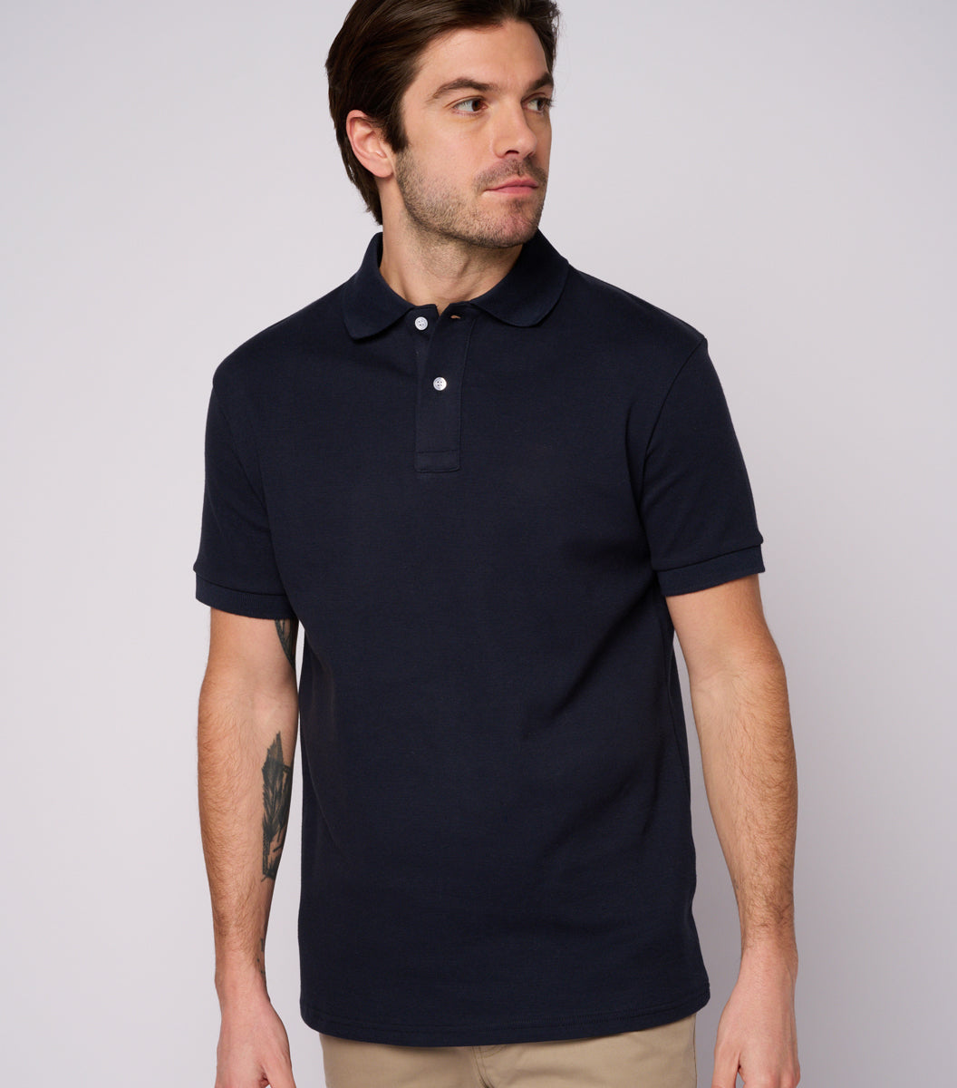 Polo Homme Marine - L'Intemporel