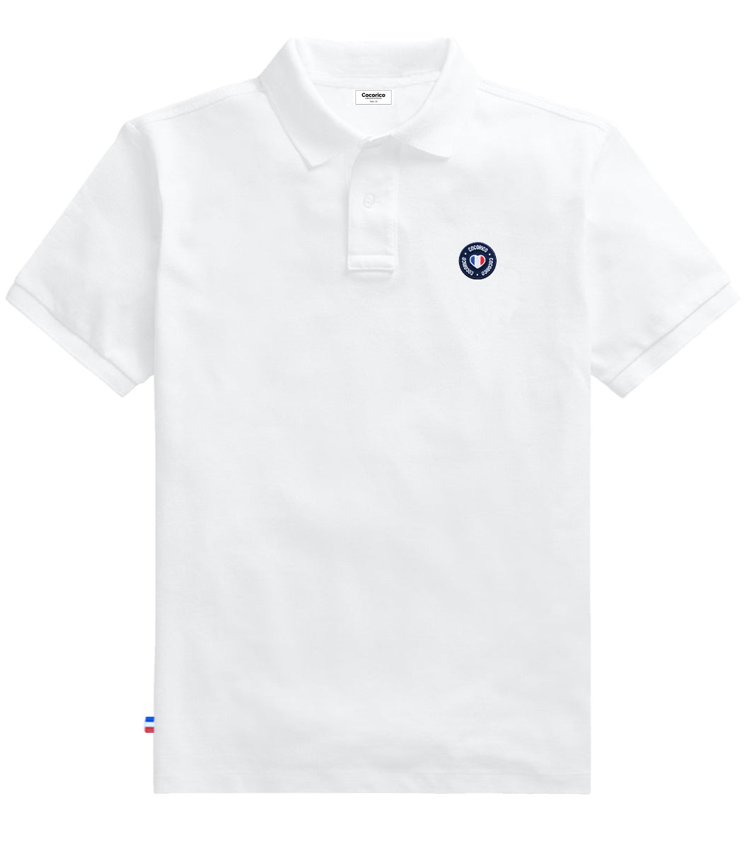 Polo Homme Blanc - Le Blason