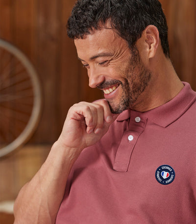 Polo Homme Rose - Blason