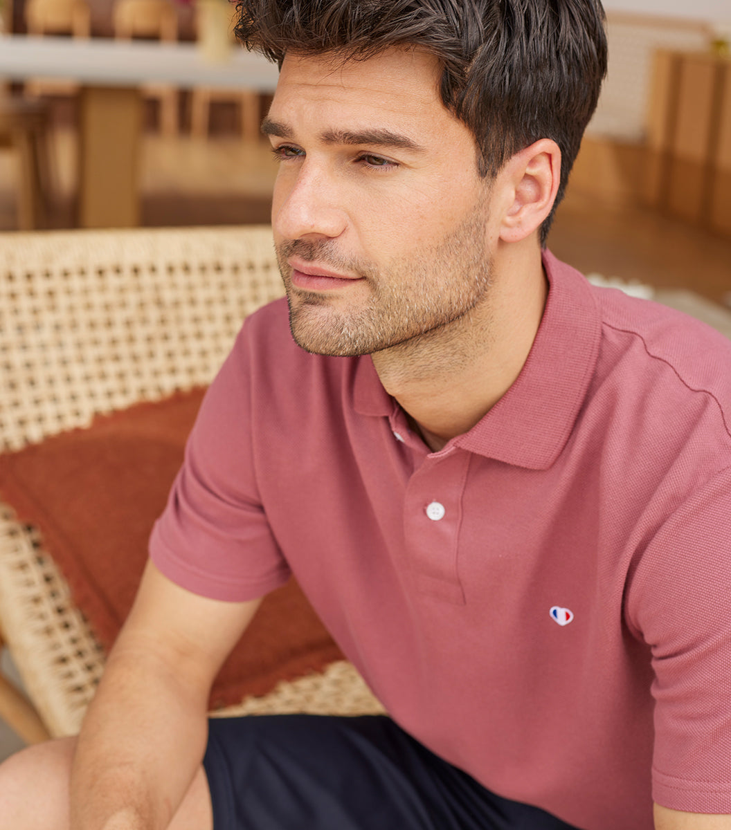 Polo Homme Rose - Iconique