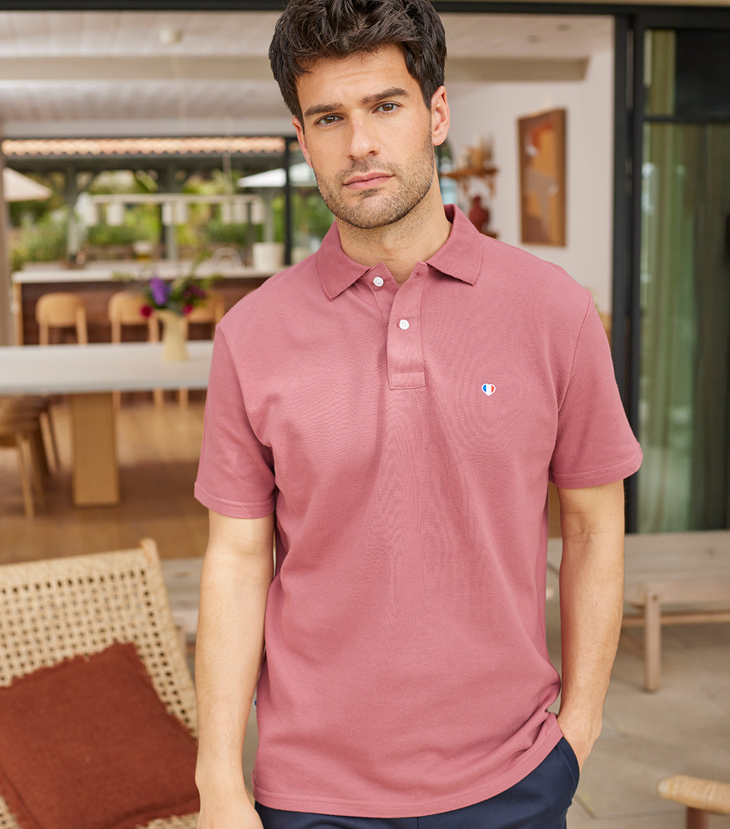 Polo Homme Rose - Iconique