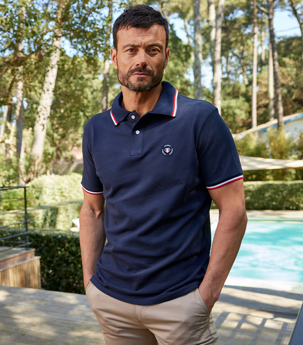 Polo Homme Supporter Marine - Blason