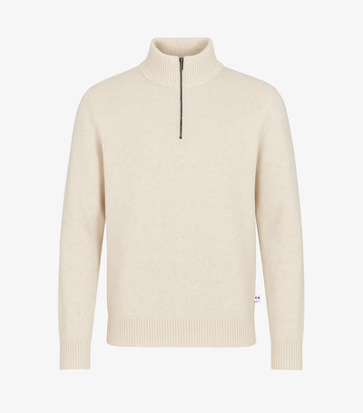 Pull Camionneur Homme Ecru