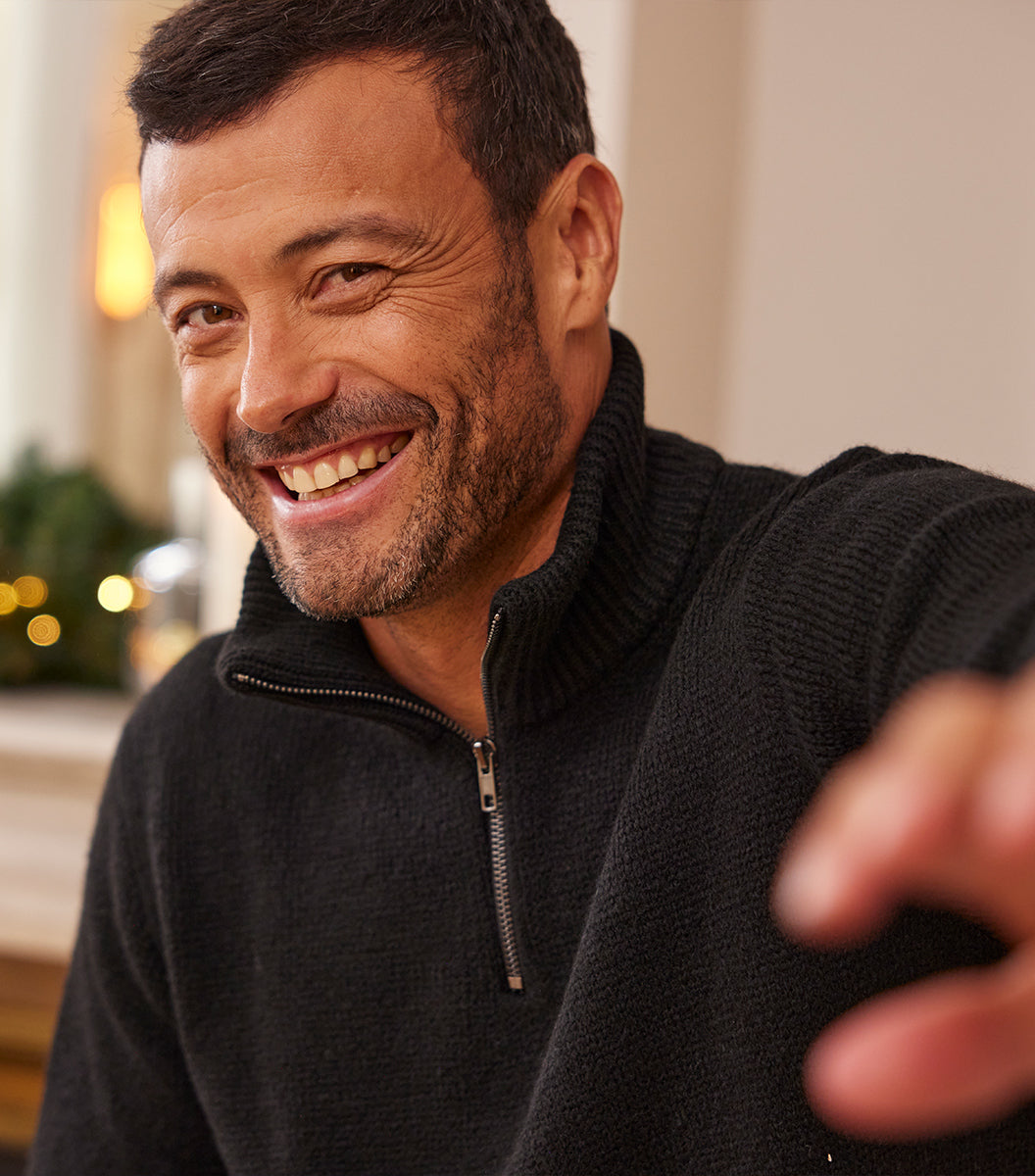 Pull Camionneur Homme Noir