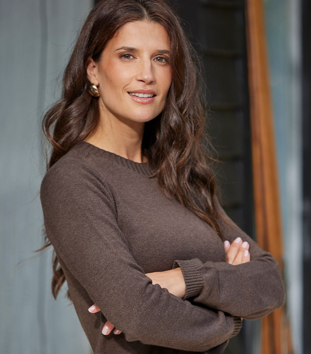 Pull Tout Doux Femme Marron - Camille