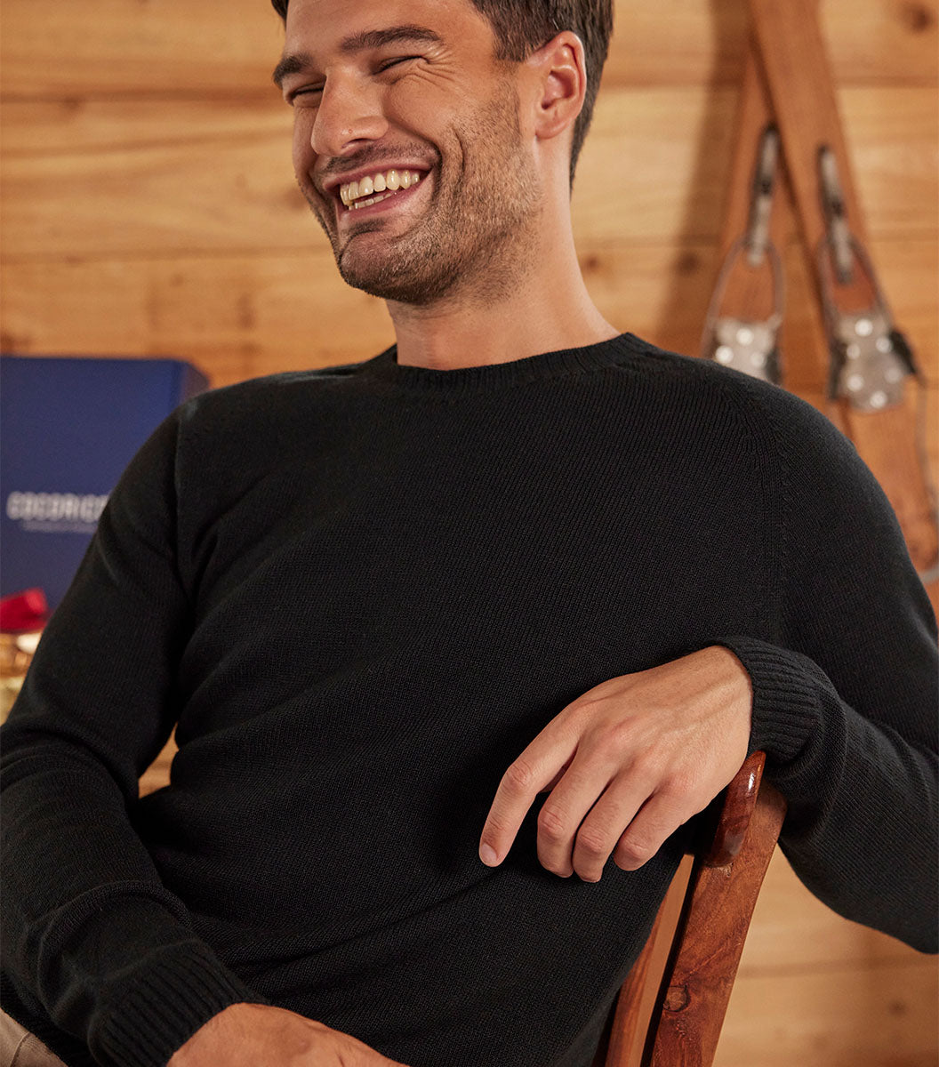 Pull Tout Doux Homme Noir - Camille