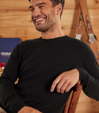 Pull Tout Doux Homme Noir - Camille