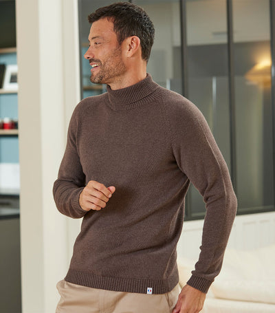 Col Roulé Tout Doux Homme Marron - Charlie