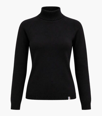 Col Roulé Tout Doux Femme Noir - Charlie