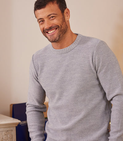 Pull Homme Laine Gris