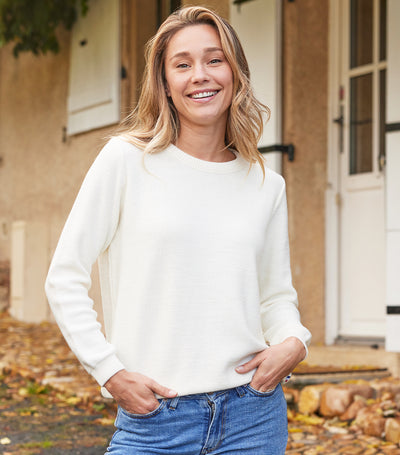 Pull Femme Laine Crème - Julie