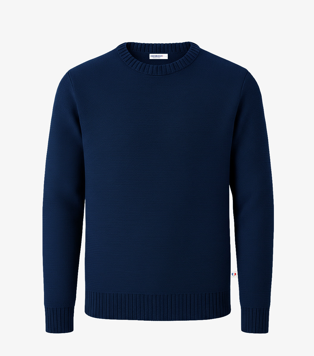 Pull Homme Laine Marine