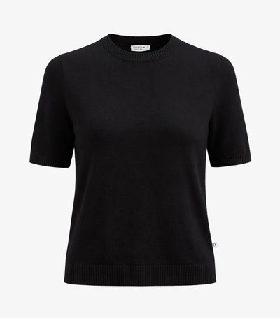 T-shirt Maille Femme Noir