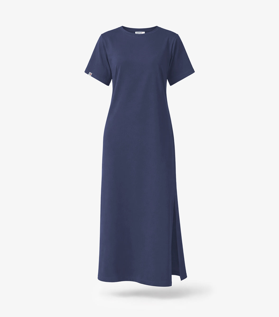 Robe Longue Femme Bleu Jean - Ela