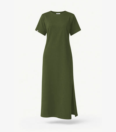 Robe Longue Femme Kaki - Ela