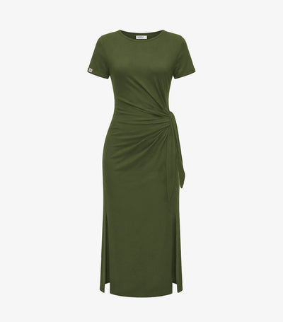 Robe Longue Femme Kaki - Selen