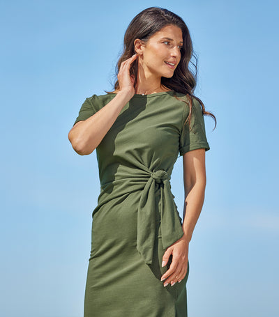 Robe Longue Femme Kaki - Selen