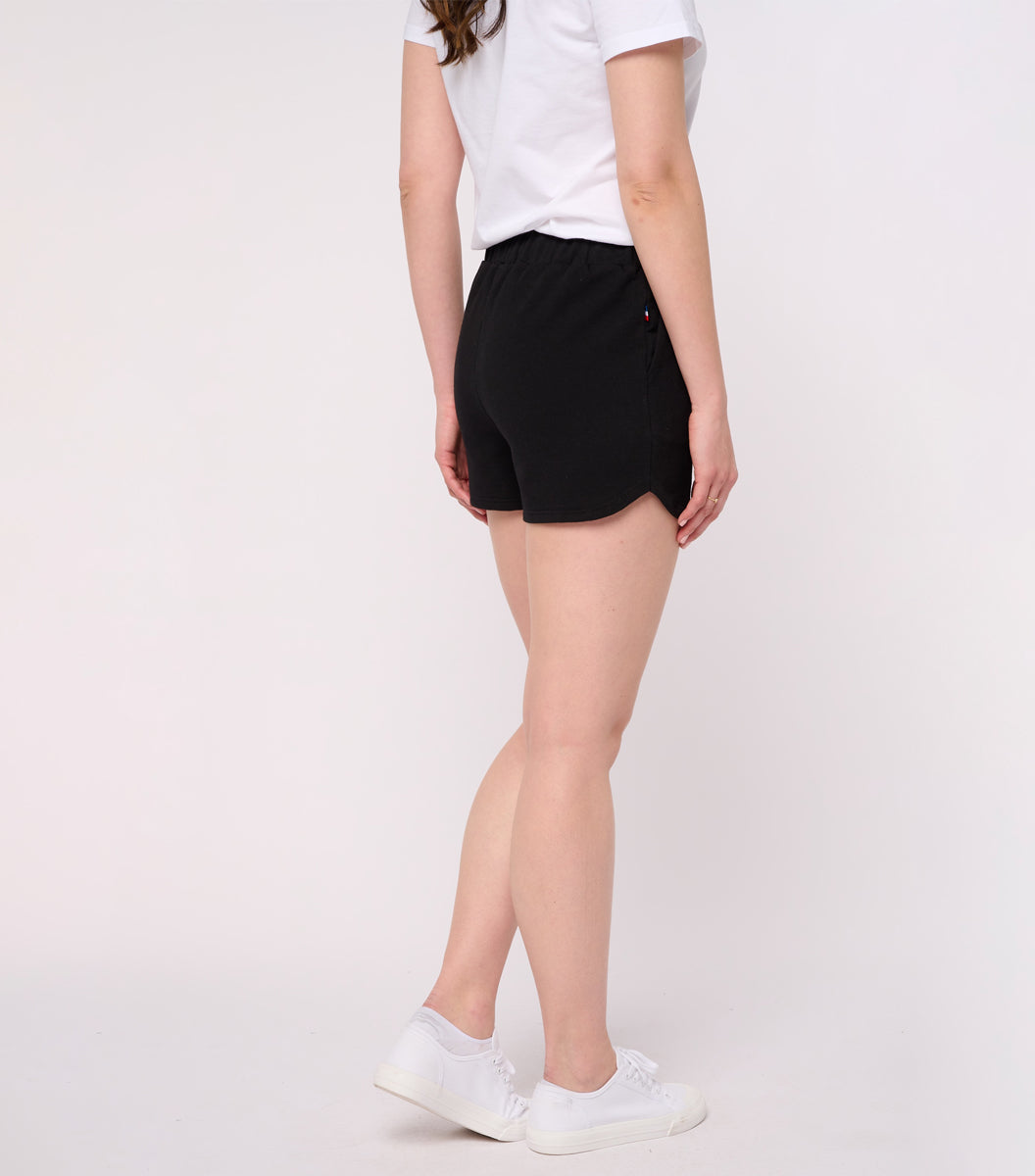 Short molleton Femme Noir