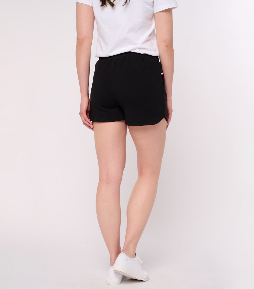 Short molleton Femme Noir