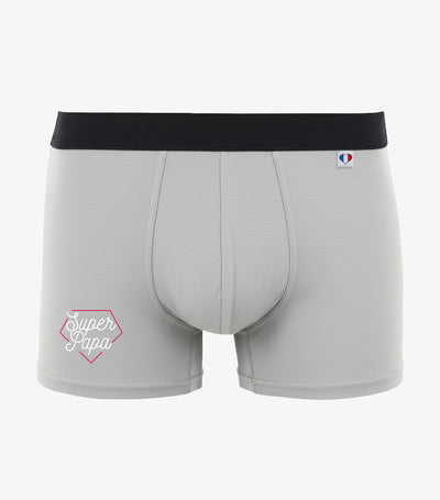 Boxer Homme Gris - Super Papa
