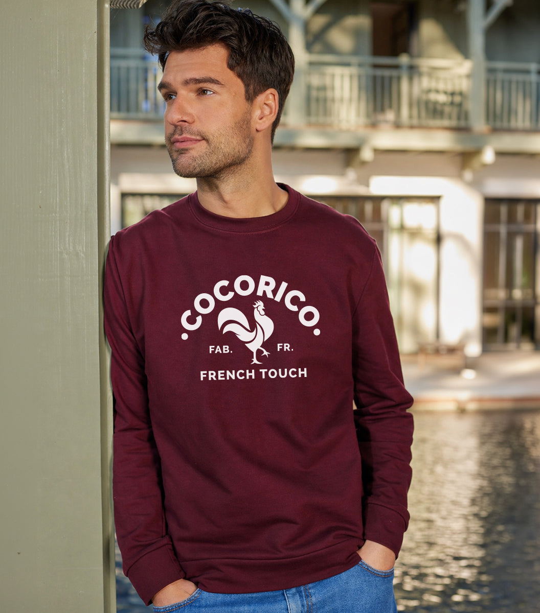 Sweat Homme Bordeaux - Coq Français