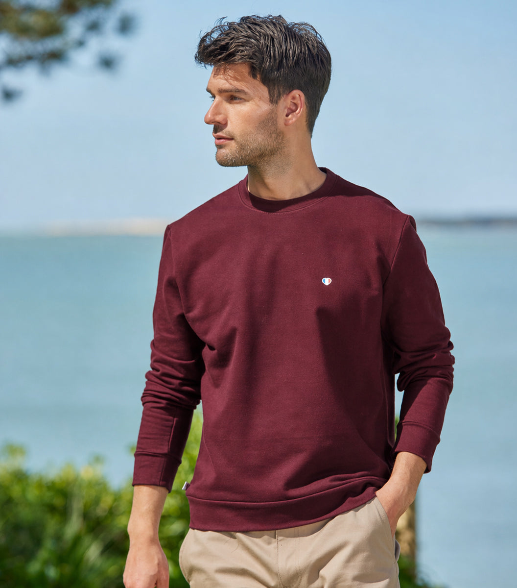 Sweat Homme Bordeaux - Iconique