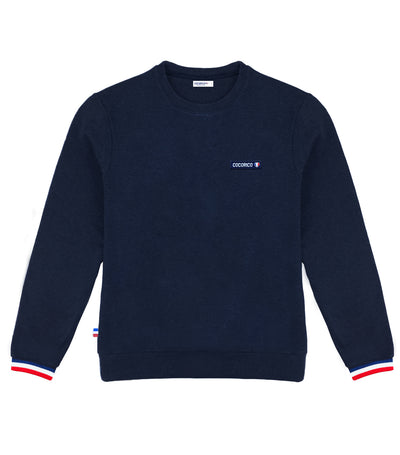 Sweat Femme Supporter Marine - Essentiel