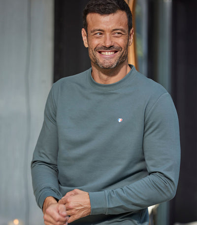 Sweat Homme Sauge - Iconique
