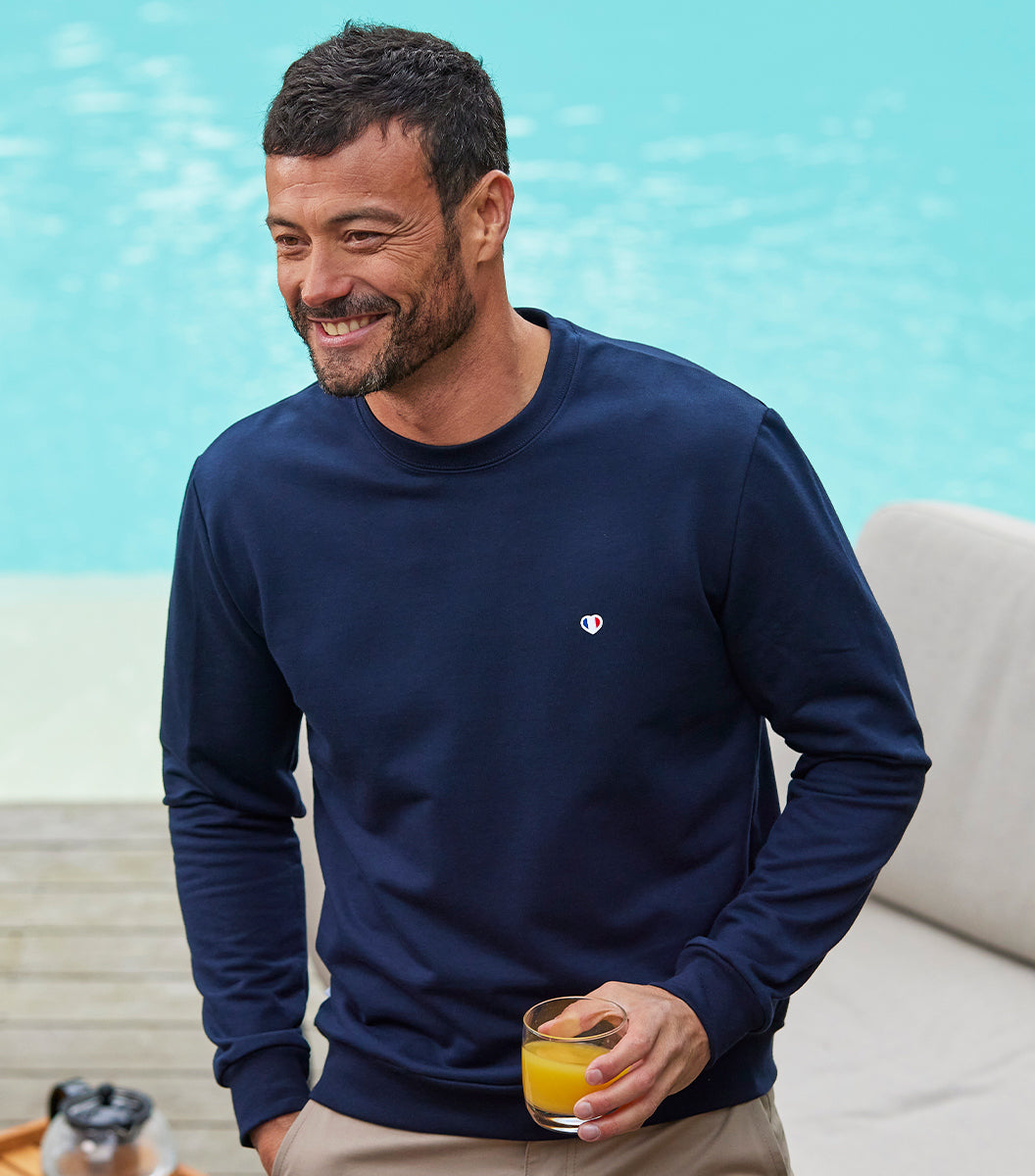 Sweat Homme Marine - Iconique