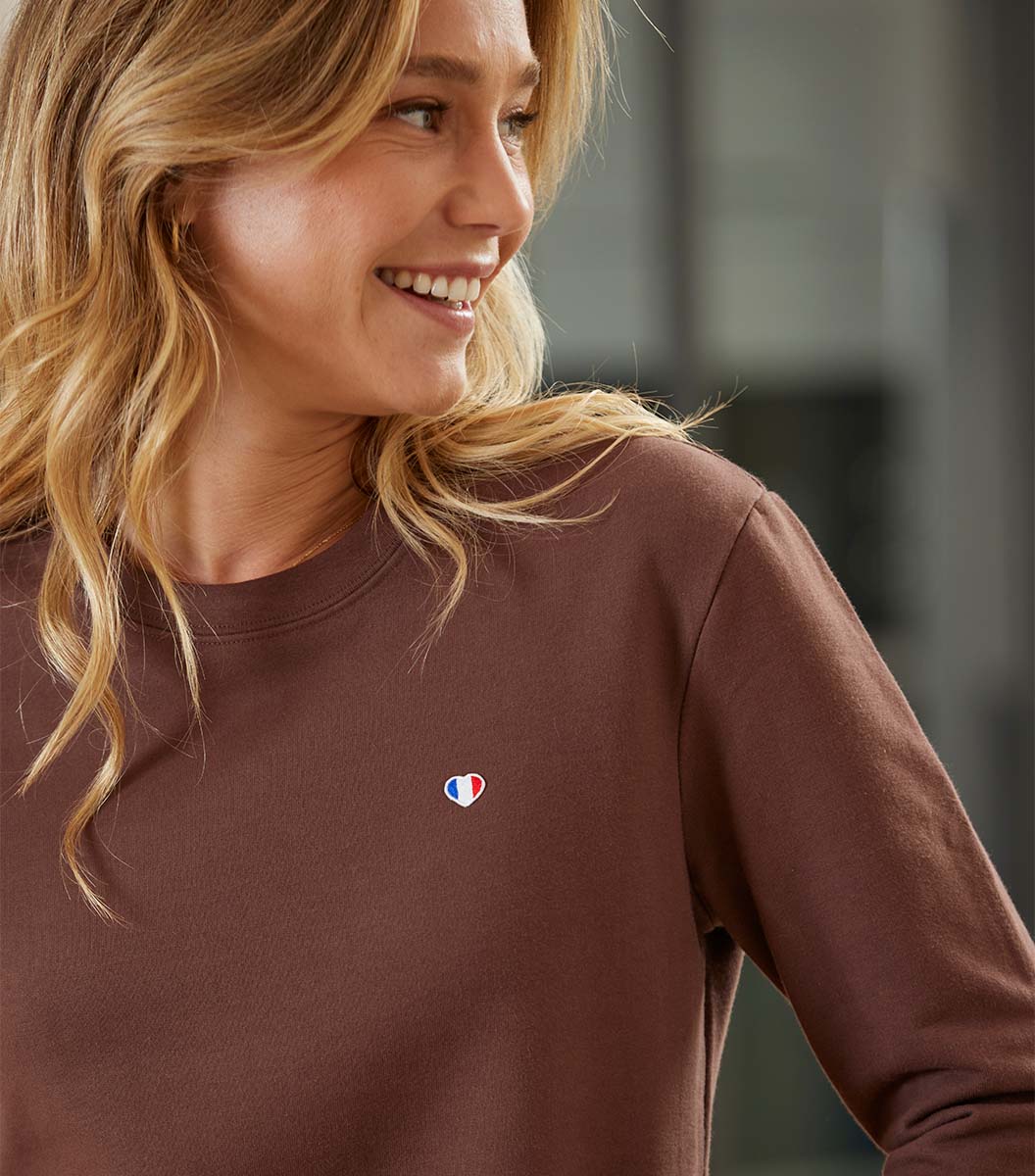 Sweat Femme Marron - Iconique